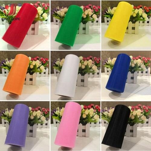 9 Solid Color Tulle Rolls Tulle Netting Fabric Spool in 6" Wide 10 Yard and Plain No Teeth Headbands Bow Weeding Party Decor DIY