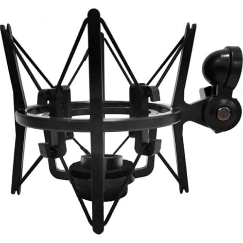 Universal Mic Microphone Shock Mount Adjustable Clip Holder Stand Recording Bracket Professional
