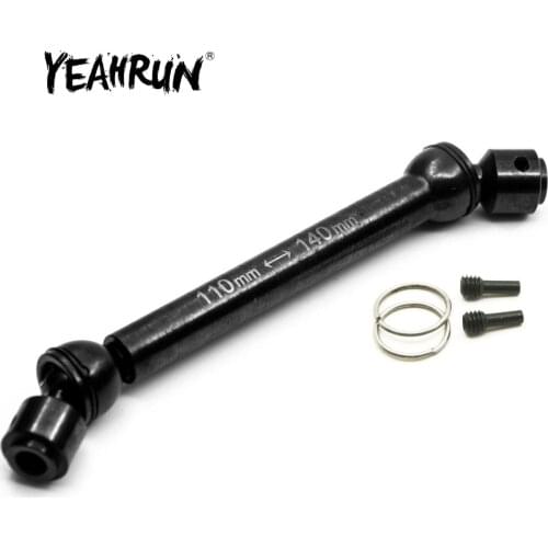 YEAHRUN Stainless Steel Universal Drive Shaft (88-115mm 100-135mm 110~140mm 122-151mm) for RC Crawlers AXIAL D90 SCX10