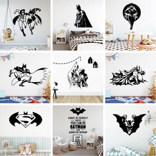 Fast and Powerful HERO Vinyl Wall Sticker Art Wallpaper Living Room Children Room Boys Room Decoration Decal Stickers Murals