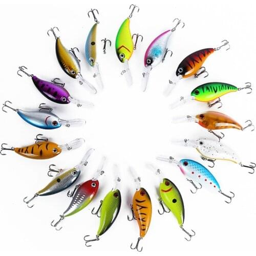 1pcs 14g 10cm Crankbait Fishing Wobblers Hard bait Bass Spinner Fishing Lures 17 Colors Pesca fishing tackle