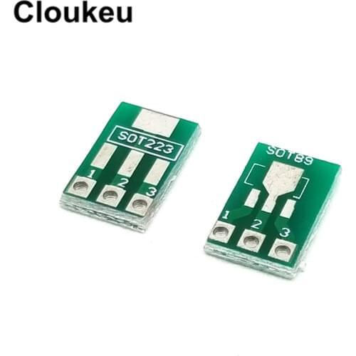 10Pcs Adapter plate SOT89 SOT223 SOT conversion DIP conversion board 1.5mm pitch