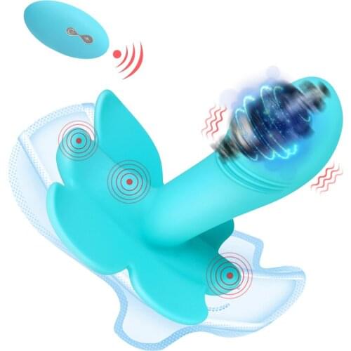10 Speed Butterfly Dildo Vibrator Panty Vagina Massager Clitoral Stimulator G Spot Wireless Remote Control Sex Toys for Women