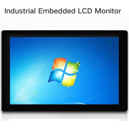 14 Inch Monitor Industrial control Display Desktop Screen VGA HDMI DVI TV Buckles Mounting 1600*900 Not Touch Screen