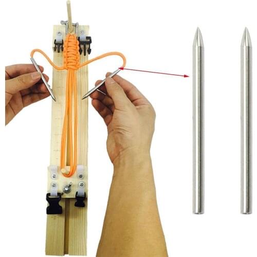 2pcs 550 Paracord Fids Lacing Stitching Weaving Needles Steel Stainless Strings Paracord For Laces Works P6J1