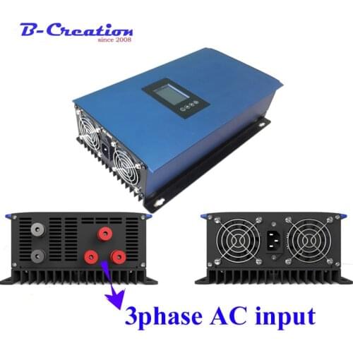 2000W Wind Power Grid Tie Inverter with Dump Load Resistor 45-90V 3phase ac to 220V AC MPPT Pure Sine Wave Grid Tie Inverter