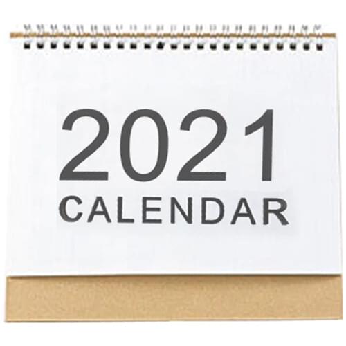 2021 Desktop Calendar English Coil Daily Monthly Planner Schedule Yearly Agenda