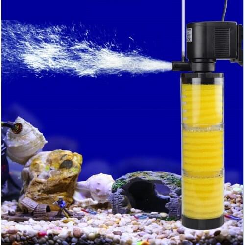 3 In 1 Fish Tank Filter 10W 20W 25W 30WUltra Quiet Aquarium Filter Fish Tank Oxygen Pump Aquarium Accessories 220V