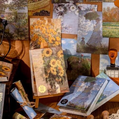 90 pcs/book literature Paiting Memo pad Material Paper Junk Journal Planner Scrapbooking Vintage Decorative Diy Craft Paper