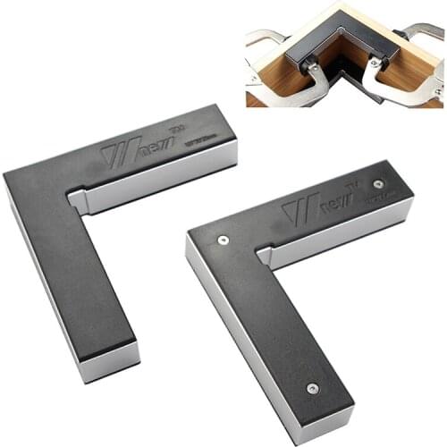 Aluminium Alloy 90 Degree Positioning Square Clamping Square Right Angle Clamp L Block Square Ruler Flat Corners Protractor