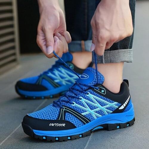 Boots Mens Mesh Breathable Outdoor Sports Shoes Mens Cross-country Hiking Boots Work Shoes Hunting Hiking Shoes