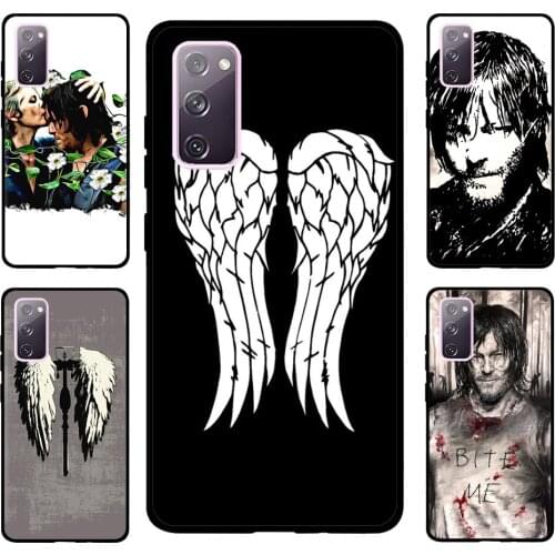 Daryl Dixon Wings Zombie Case For Samsung Galaxy S20 FE S8 S9 S10 Plus S10e Note 10 Plus Note 20 S21 Ultra Cover