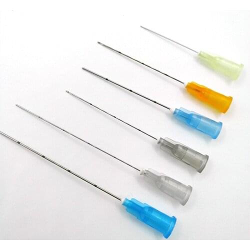 Blunt Micro Cannula18G 21G 22G 23G 25G 27G 30G 32G 34G Stainless Steel 10pcs/Bag For Dermal Fillers