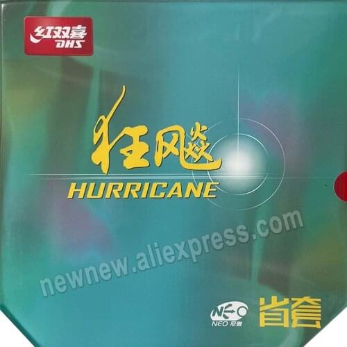 DHS NEO Hurricane3 Provincial team version Pips In Table Tennis Rubber With Sponge orange