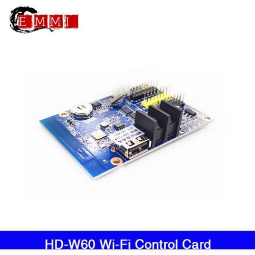 HD-W60 Single - Dual Color LED Display Controller USB Wifi Card HUB08 and HUB12 LED Module U-Disk LED Controller