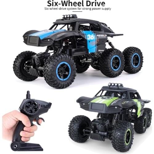 JJRC Q101 Max 2.4Ghz 6WD 1:10RC Truck Monster RC Car All Terrain Controlled Climbing Car Vehicle Buggy Crawler Toy Gift for Kids