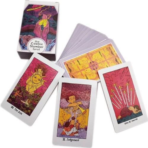 Cosmic Slumber Tarot Card For Gameplay English Version Tarot Deck Witch Altar Table Divination Friend Family Party Board Game