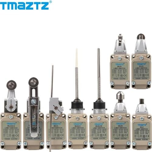 Limit Switch NONC Spring Circuit Metal Spring Lever Arm Roller Plunger Head Momentary Switch IP66 WLNJ Travel Switch