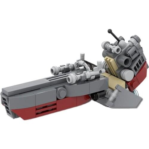 Space War Clone Speeder Motorcycle Building Blocks Bricks High-Tech Car Flying Shuttle Toys Childrens Birthday Gifts MOC