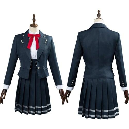 Danganronpa V3 Shirogane Tsumugi Cosplay Costume School Uniform Skirts Outfits Halloween Carnival Costumes