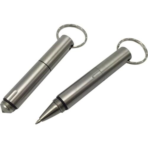 Multi-funtional Stainless Steel Keychain Broken Window Glass Breaker Mini EDC Pocket Tactical Pen Outdoor Survival Tools Outdoor