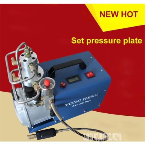 New 220V / 110V Set Pressure Section Electric High Pressure Air Pump Water Cooling Single Cylinder 0-30MPa 50L / min 1.8KW Hot