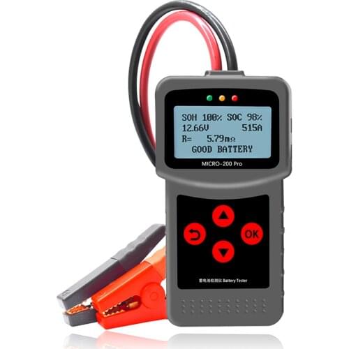 New Car Quick Cranking Charging Micro 200Pro 12V Car Battery Tester Motorcycle Battery Internal Resistance Life Diagnostic