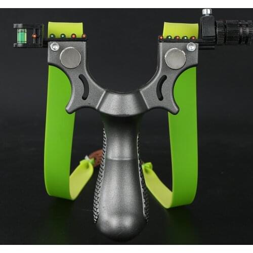 New Powerful Rubber Band Slingshot with Laser Aiming High Precision Professional Fast Bow Outdoor Special for Hunting shooting