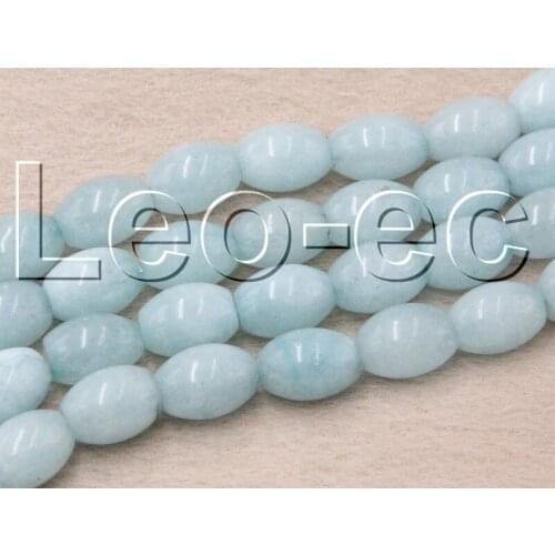 JQHS 10X14mm oval blue jades Stone Loose Strand beads For Jewelry Making 15" DIY V1238