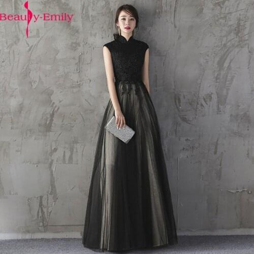 Custom Size Appliques Evening Dresses Long A-Line High Neck Tulle Sleeveless Elegant Formal Evening Gowns Vestido Noche Elegante