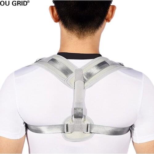 Adjustable Posture Corrector, Shoulder and Back Brace for Men and Women Comfortable Clavicle Spinal Support Improve Bad Posture