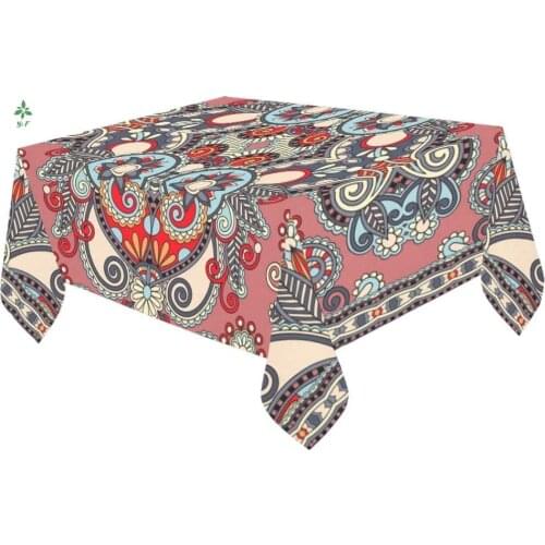 A Wrinklefree Silk Patterned Tablecloth Designed For An Indoor Barbecue In The Restaurant