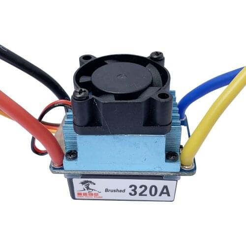Svviss RC Boat 320A ESC 380/540/775 Brushed Motor Speed Controller Dual Mode Regulator Band Brake for 1:10 Car Bait Boat