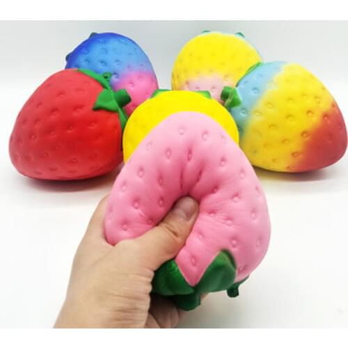 1Pc Squeeze Toys Squeeze Jumbo Stress Reliever Strawberry Scented Slow Rising Gifts for Children Kids Favor Slow Rebound Toys