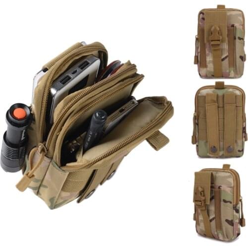Tactical Waist Bags, Universal Outdoor Waist Bag | Molle EDC Pouch Waist Bag with Cell Phone Holster for Sports, Hiking, Camping
