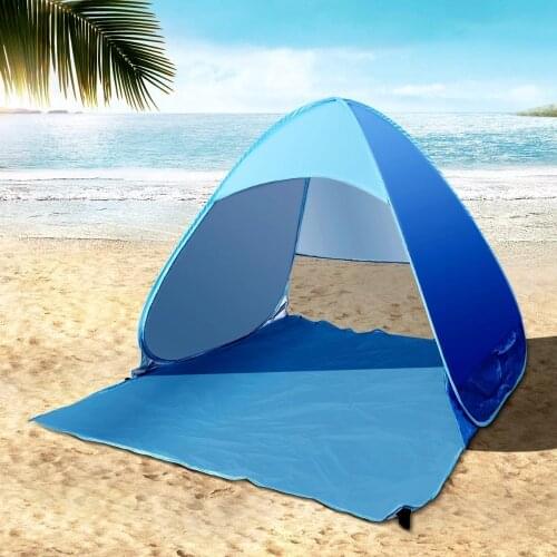 Beach Tourist Tent Portable Automatic Pop-up Summer Personal Protection Sun Shelter Outdoor Camping Fishing Hiking for 2 People