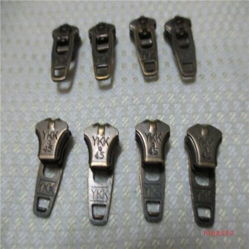 20pcs/lot Vintage YKK 3# YG Zipper Slider Head Pull Jeans Pants Metal Chain Replacement Instant Repair Fix Sewing Accessories