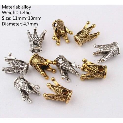 5pcs Alloy Hair Braid Dread Dreadlock Beads Rings Tube Clips for Hair Accessories Charms Hair Dread Braids