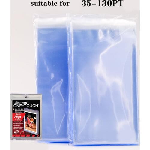 100 PCS/Pack Special Size Card Bricks Sealing Sleeves, Board Game Cards Holder Sleeves for 35PT-130PT Bricks