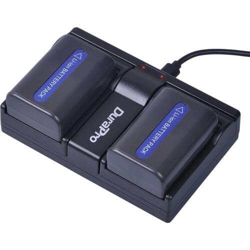 2pc For Sony NP-FM50 NP FM50 Rechargeable Camera Batteries + Dual USB Charger For Sony NP-FM51 NP-QM50 NP-FM30 NP-FM55H Battery