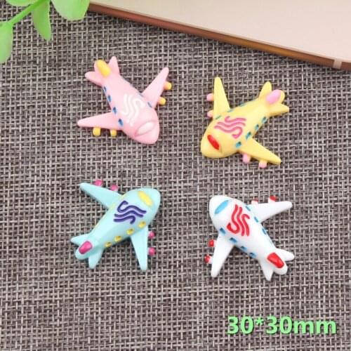 30PCS small aircraft DIY resin jewelry decorations mobile phone shell accessories DIY childrens hair handmade materials