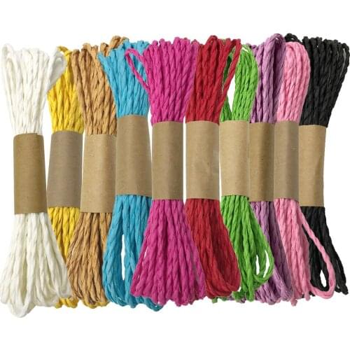 5 Meters Double Strand Paper Rope Twine Rope Cord String for DIY Home Decoration 3mm