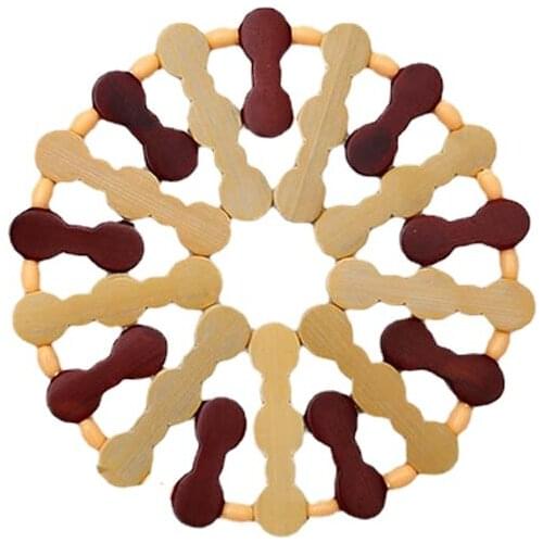 Bamboo Anti Scalding Heat Resistant Table Mat For Casseroles Bowls Dishes Pad
