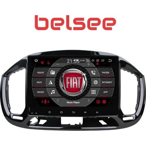 Belsee 10.1 Touch Screen Android 9.0 Autoradio Stereo Car Head Unit for Fiat Uno 2014 GPS Navigation Multimedia Player Ram 4GB