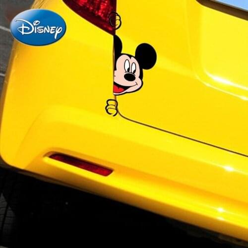 Disney Anti-scratch Car Decoration Stickers Mickey Mouse Minnie Car Cartoon Cute Personality Creative Car Stickers