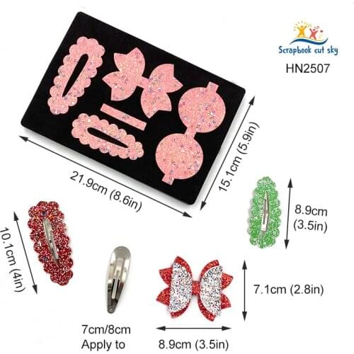Bow-Knot Wave Drop-Shaped Hairpin Decoration HN2507 Muyu Wooden Mold Scrapbook Dies Suitable For Market General Machines