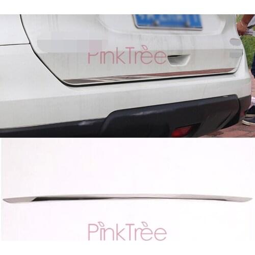For Nissan X-trail 2014 2015 2016 Chrome Rear Trunk Steamer Decoration Stainless Steel Car-Styling Accessories Mirror Surface