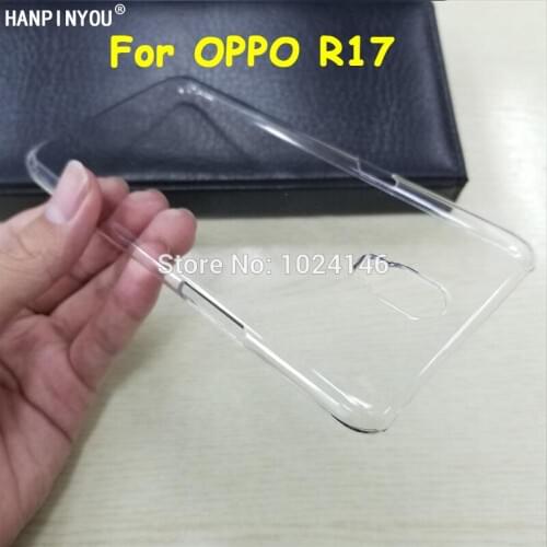 For OPPO R17 6.4" Slim Crystal Rigid Transparent Hard PC Back Protective Case DIY Cover Protection Skin Shell OPPO R 17