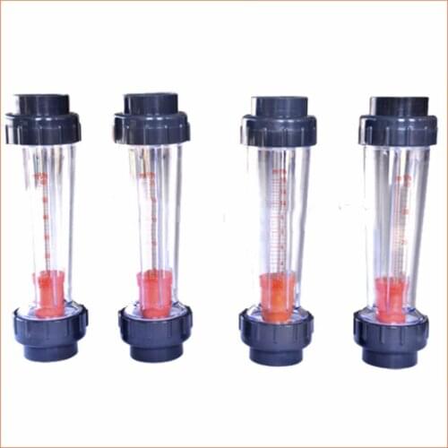 LZB-15S Plastic Flowmeter Water Rotameter ( Long Tube BSP thread Connection) Flow range 5-50L/h,LZB15S Tools Flow Meters