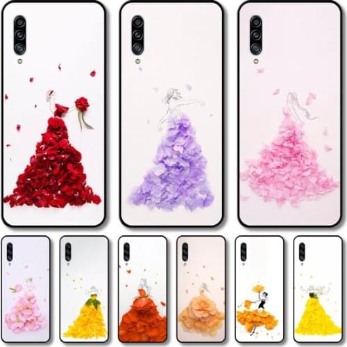 Beautiful girl flowers Phone Case Hull For Samsung Galaxy M 10 20 21 31 30 60S 31S Black Shell Art Cell Cover TPU
